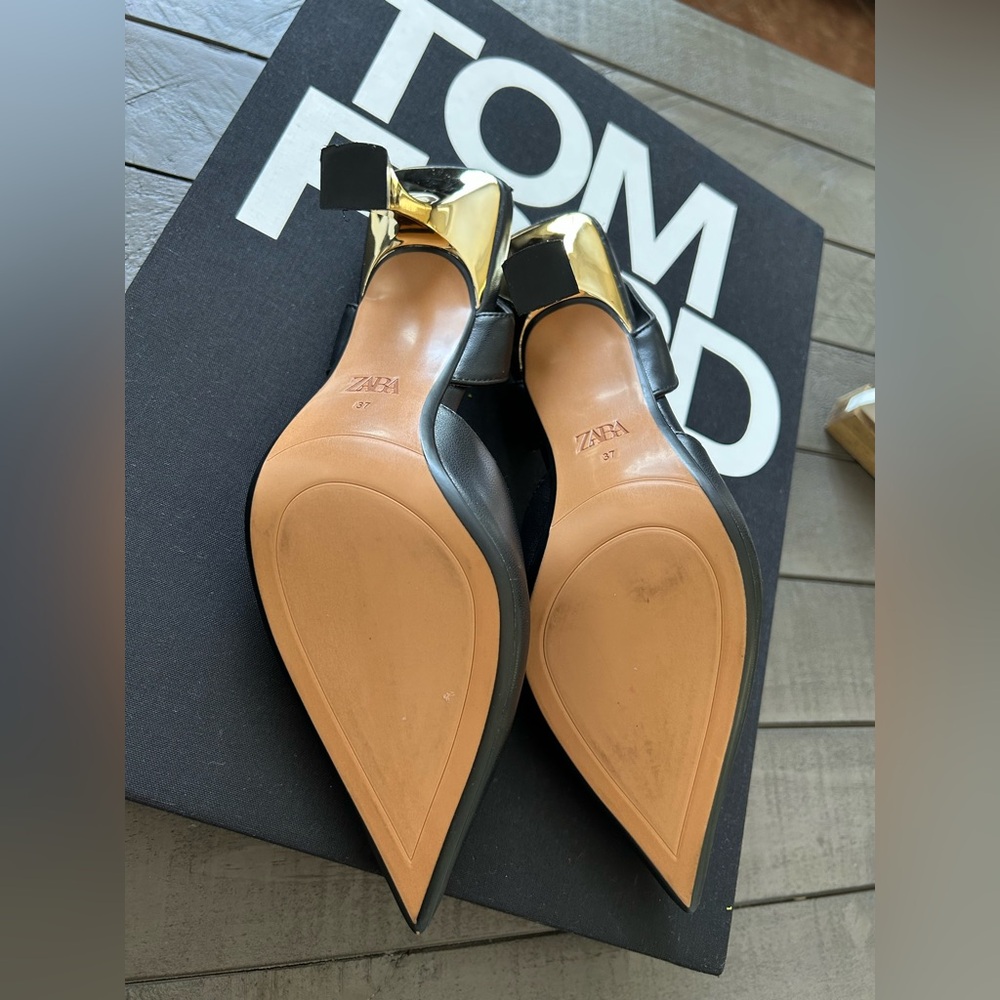 Zara Black Heels Elegant and Sophisticated - Picture 4 of 15